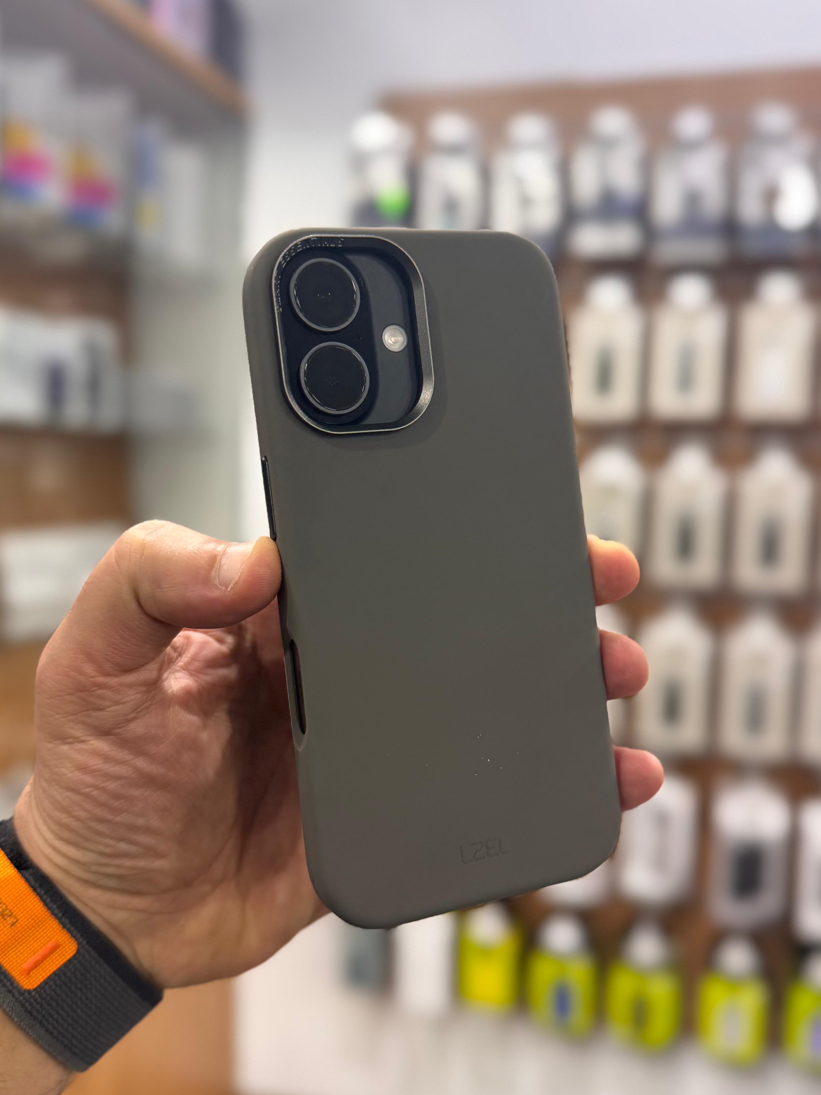 LZEL iPhone 16 Prime shield Silicone Case | Gray LZEL iPhone 16 Prime shield Silicone Case | Gray